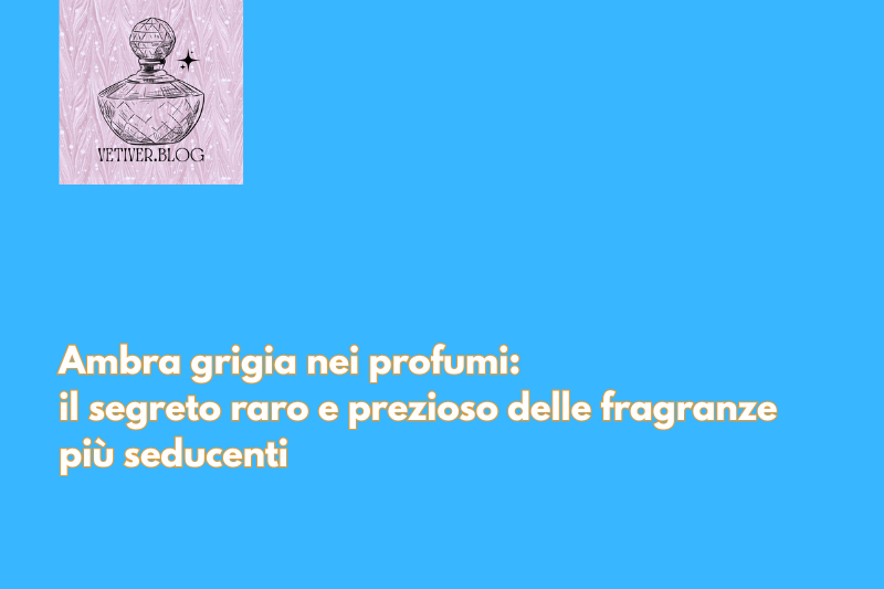 Ambra grigia nei profumi: il segreto raro e prezioso delle fragranze più&nbsp;seducenti